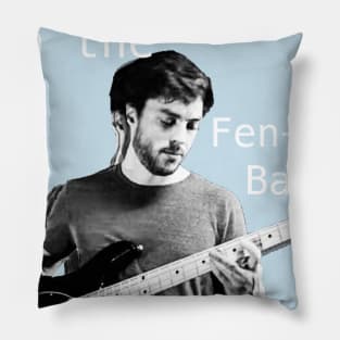 Joe Dart on the Fen-der bass Pillow