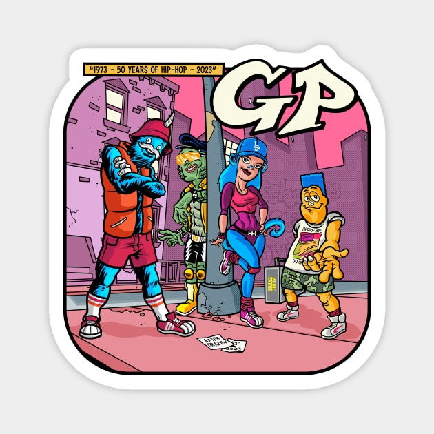 GP HIP-HOP 50th tribute Magnet by GiMETZCO!