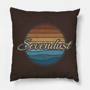 Sevendust Retro Waves Pillow