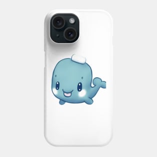 Cute Whale Drawing Phone Case