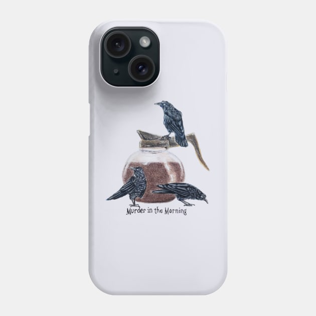 Murder in the Morning Phone Case by Animal Surrealism