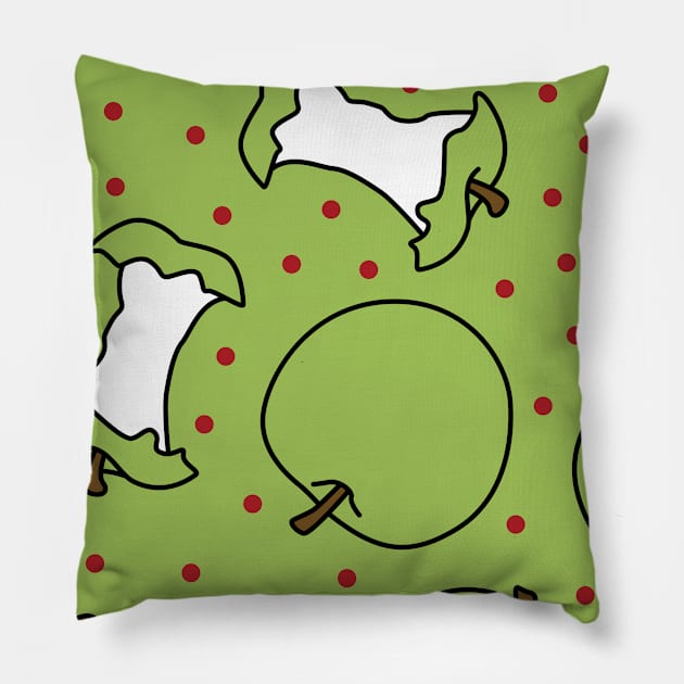 Apples with Polka Dots Pillow by Lusy