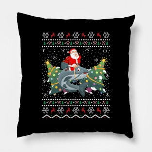 Catfish Ugly Santa Riding Catfish Pillow