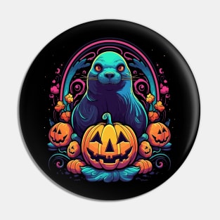 Sea Lion Halloween Pin