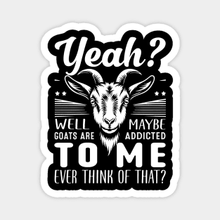 Goat Love Stylish Tee Celebrating the Charm of Adorable Goats Magnet