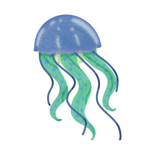 Cool Tone Jellyfish by Emberpixie