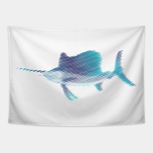 Sailfish lines Tapestry