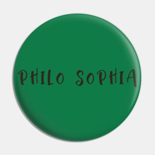 philo sophia Pin