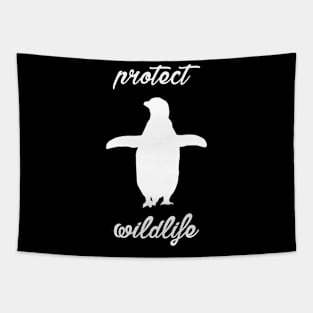 protect wildlife - penguin Tapestry