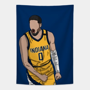 Tyrese Haliburton Celebration Tapestry