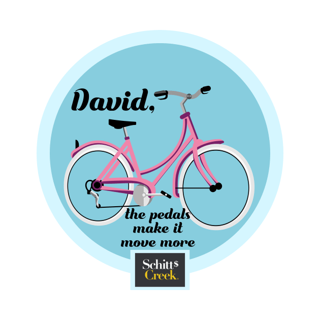 SCHITT'S CREEK DAVID'S BIKE by LICENSEDLEGIT