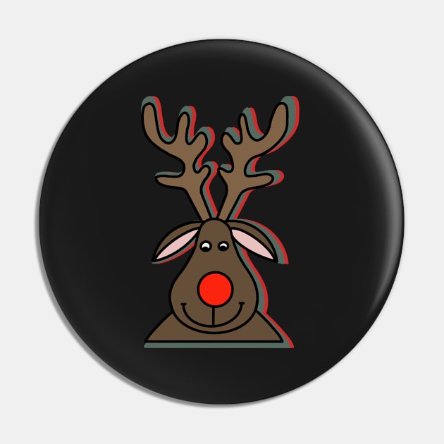 Rudolph the red nose reindeer Pin by morgananjos