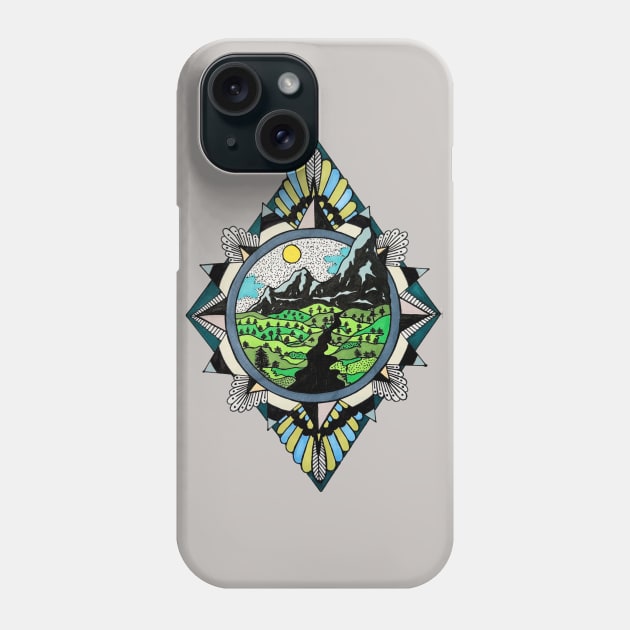 Compass Mandala Phone Case by Art by Rory 