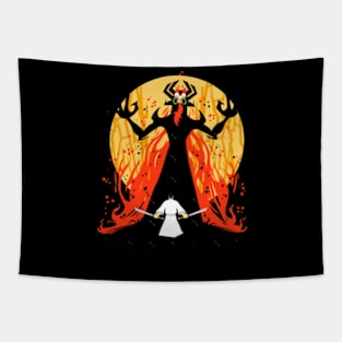 Samurai  Demon Tapestry