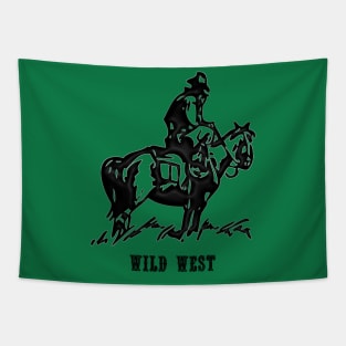 Western Era - Wild West Cowboy on Horseback 3 Tapestry