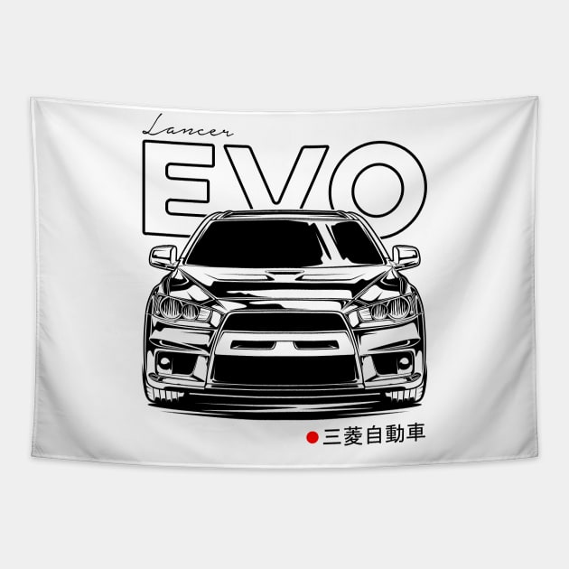 Lancer Evolution X Tapestry by idrdesign