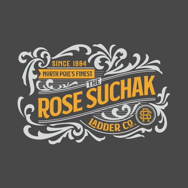 The Rose Suchak Ladder Co. (Silver and Gold on Asphalt) by jepegdesign