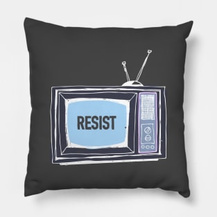 RESIST TELEVISION Pillow