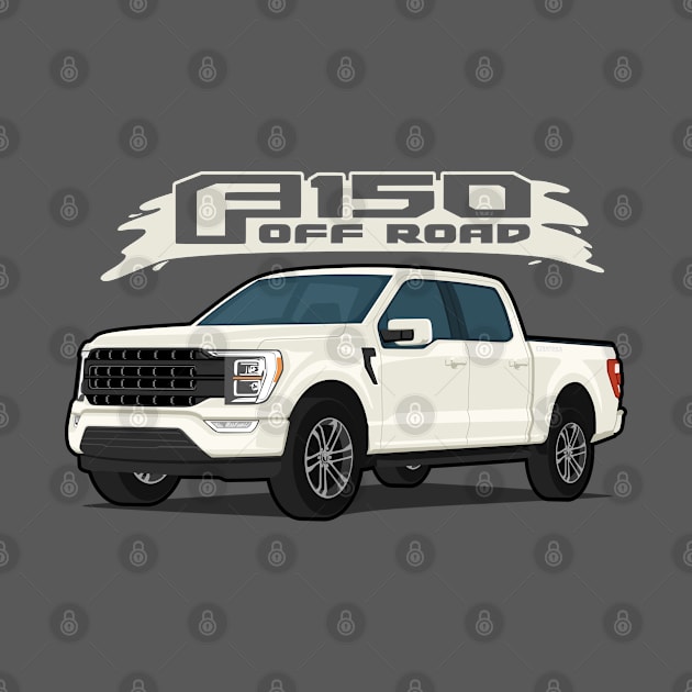 Car truck off road  f-150 white by creative.z