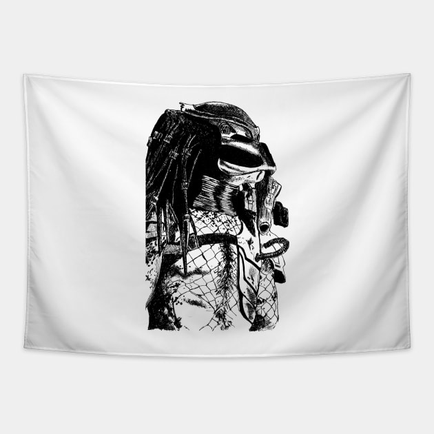 Predator Art Tapestry by theblackcross