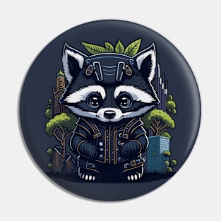 Raccoon Agent Pin