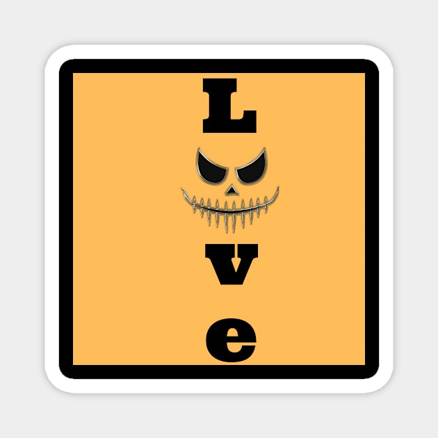 Love Halloween cute t shirts, Magnet by Muymedia