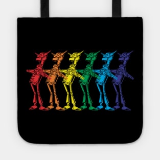 Tin Woodman Reverse Rainbow Repeat Lineup Tote