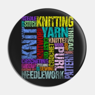 Handicrafters, Knitting, Needleworkers and Crochet Lovers Pin