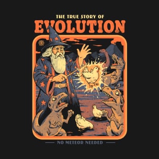 Evolution True Story Funny Wizard T-Shirt