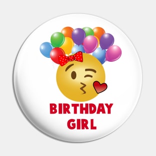 Birthday Girl - Emoji Pin