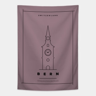 Bern Minimal Poster Tapestry