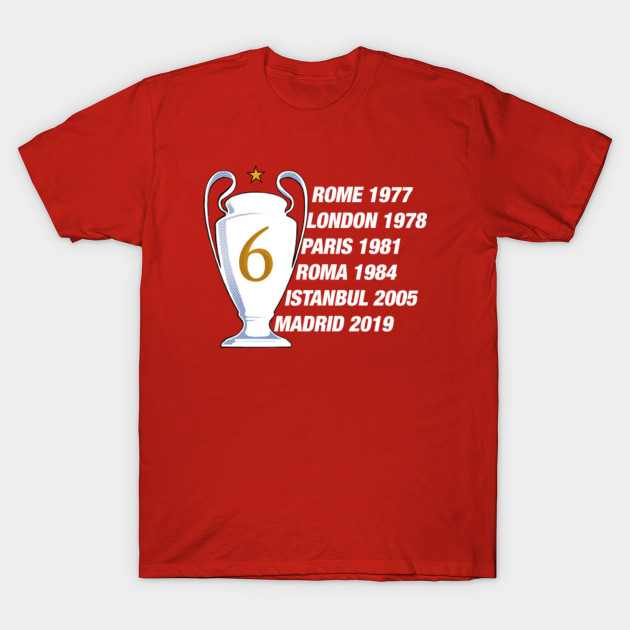 liverpool 6 times shirt