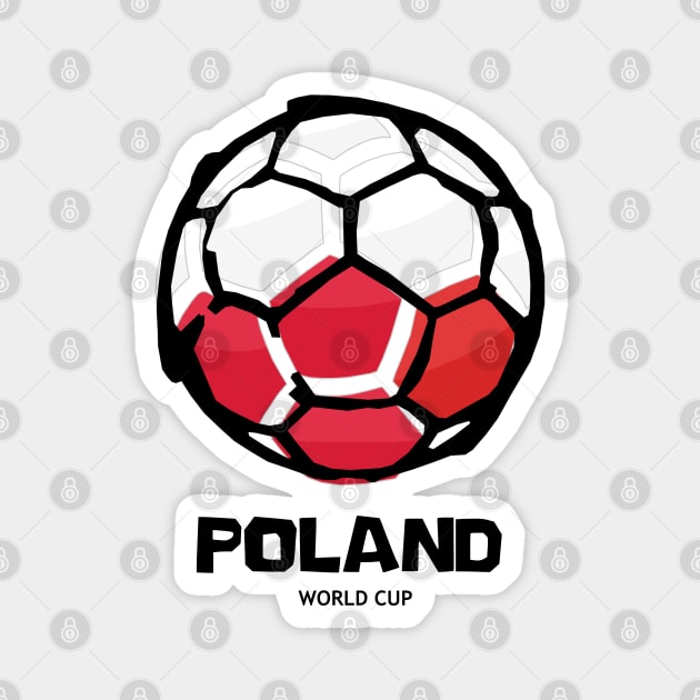 Poland Football Country Flag Magnet by KewaleeTee