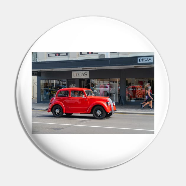 Red Morris 8 car in deco city of Napier New Zealand. Pin by brians101