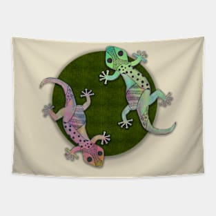 Gecko in Watercolor and Ink Edition 1 Tapestry