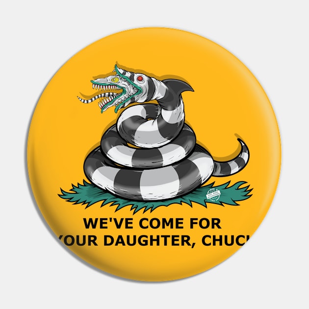 Don't tread on Beetlejuice Pin by davemyersillustration