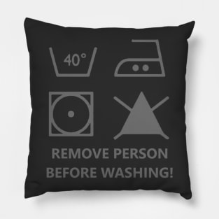 Washing instructions Pillow