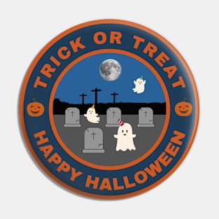 Trick or Treat Happy Halloween Pin