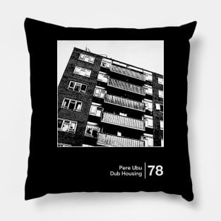 Pere Ubu / Minimalist Graphic Artwork Design Pillow