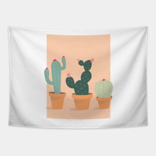 Cactus & Nopal Vintage Pastel Tapestry