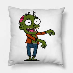 Halloween Zombie cartoon Pillow