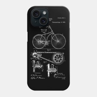 Bicycle Patent White Phone Case