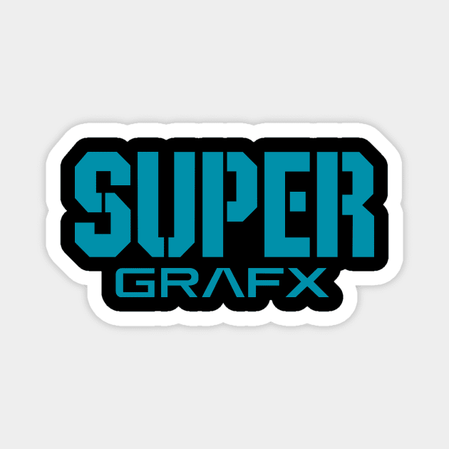 SuperGrafx Logo Magnet by JamesCMarshall