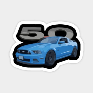 GRABBER BLUE MUSTANG GT S197 Magnet