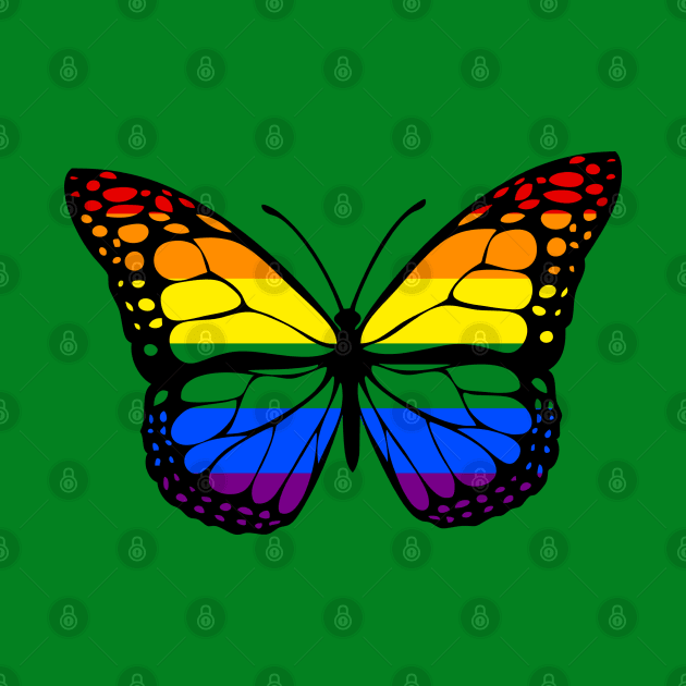 Rainbow Butterfly by TheQueerPotato