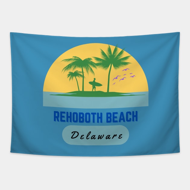 Rehoboth Beach Delaware Souvenir Tapestry by bougieFire