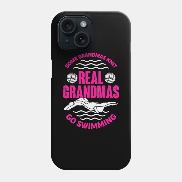 Funny Swimming Grandma Grandmother Gift Phone Case by Dolde08