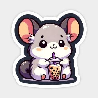 Chinchilla Bubble Tea Magnet