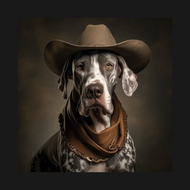 Cowboy Dog - Great Dane by Merchgard