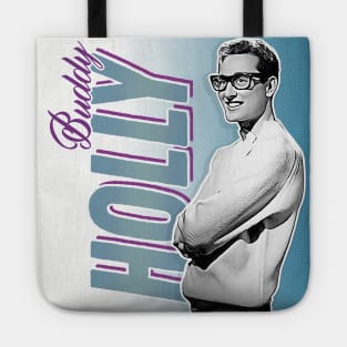 Buddy Holly - Retro Nostalgia Graphic Design Tote